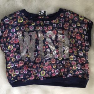 Transparent Floral Crop Top 🌸
